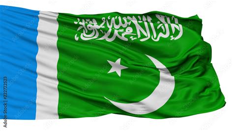 Jamaat E Islami Pakistan Flag, Isolated On White Background, 3D Rendering Stock Illustration ...