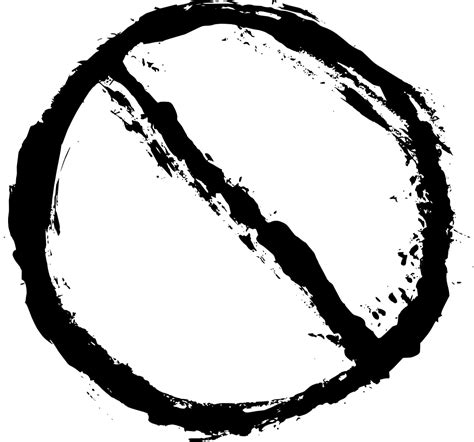 4 Grunge No Sign (PNG Transparent) | OnlyGFX.com