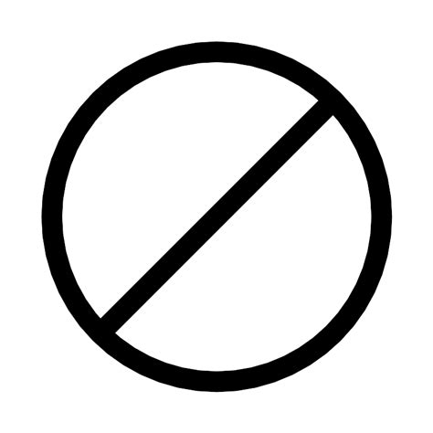 No Sign Vector SVG Icon - SVG Repo