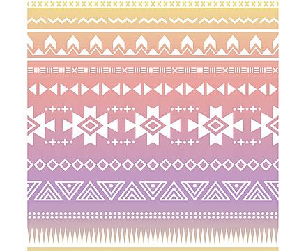 Tribal Aztec Ombre Seamless Pattern Pink Mexico Banner Vector, Pink, Mexico, Banner PNG and ...