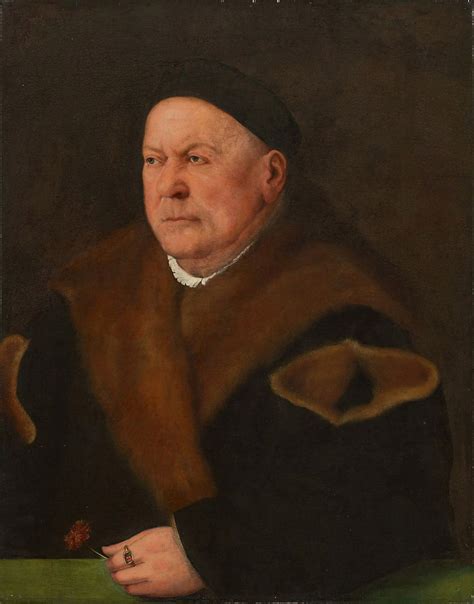 Portrait of Augsburg Patrician Ulrich Sulzer (1463-1545) Painting | Christoph Amberger Oil Paintings