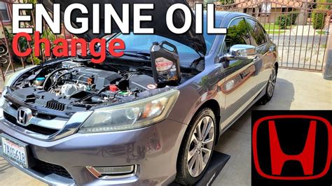 ENGINE Oil Change - Step-by-Step Honda Accord (2013-2017) - YouTube