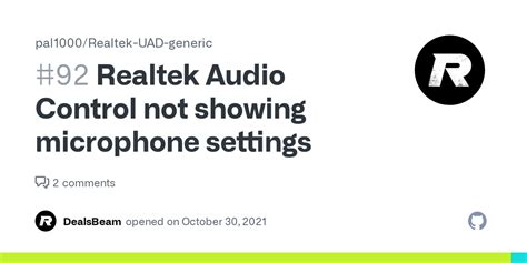 Realtek Audio Control not showing microphone settings · Issue #92 · pal1000/Realtek-UAD-generic ...