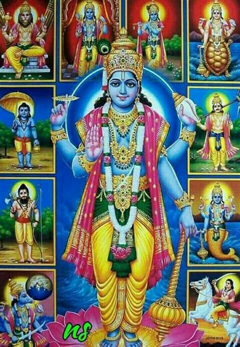 The Complete List of 24 Avatars of Vishnu