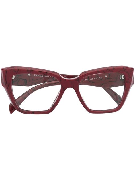 Prada Eyewear cat-eye square-frame Glasses - Farfetch