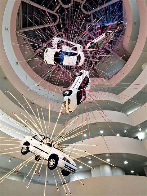 This was Cai Guo-Qiang’s impressive installation Inopportune at the Guggenheim | Uçak sanat ...