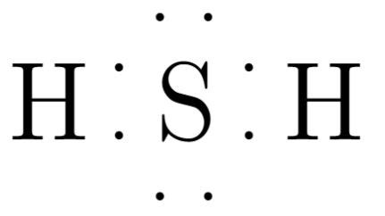 What is the Lewis dot structure for H2S? | Homework.Study.com