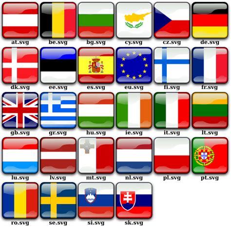 Flags of Europe vector pack | Free SVG