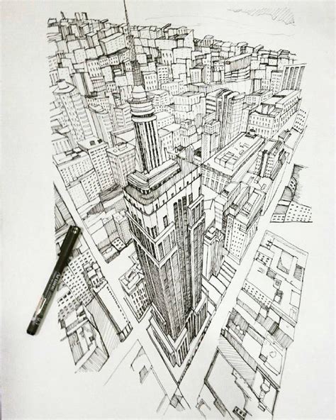 17 Best images about Perspective Drawing Cityscapes on Pinterest | Perspective, Pencil drawings ...