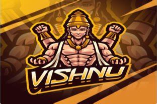 Vishnu Esport Mascot Logo Design Graphic by visink.art · Creative Fabrica