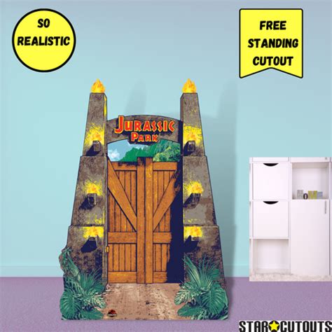 Jurassic Park Entrance Sign Cardboard Cutout – mycardboardcutout