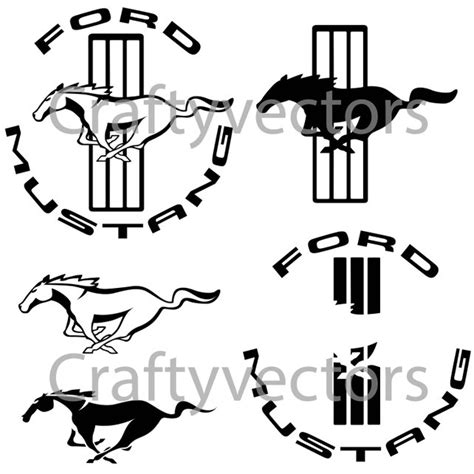 Ford Mustang Logo Vector at GetDrawings | Free download