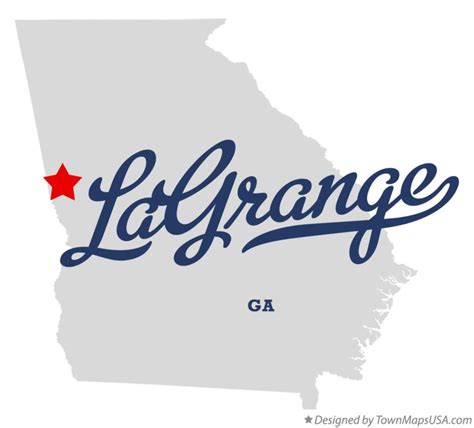 Map of LaGrange, GA, Georgia