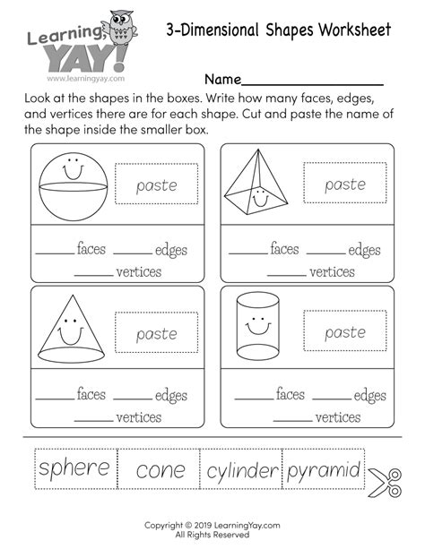 Two Dimensional Shapes Worksheets