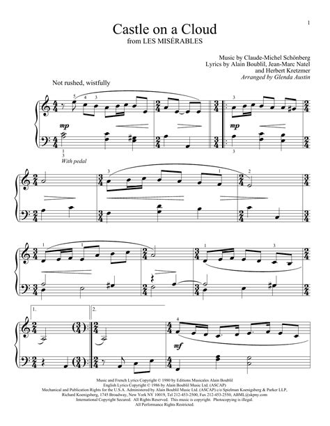 Castle On A Cloud | Sheet Music Direct