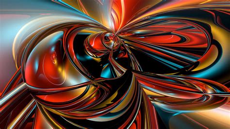 Colorful 3D Fractal Pattern HD Abstract Wallpapers | HD Wallpapers | ID #58650