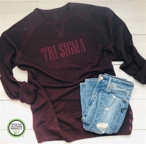 Tri Sigma Embroidered Sweatshirt - Etsy