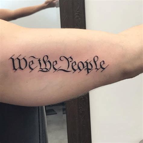 Encouraging We the People Tattoo – neartattoos