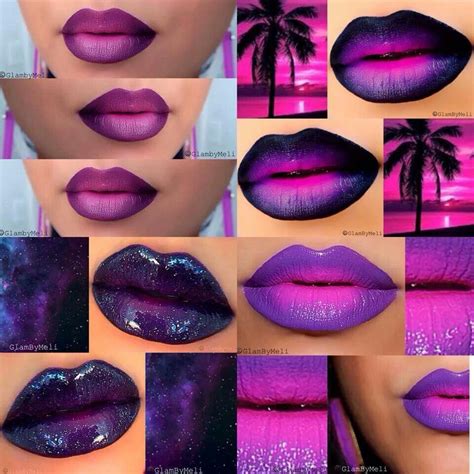 Purple | Purple lipstick makeup, Ombre lips, Purple lipstick