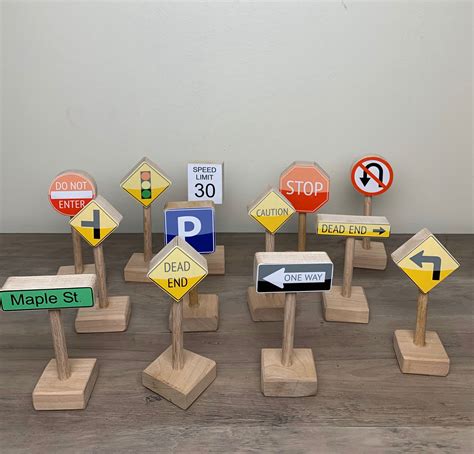 Traffic signs wooden traffic signs stop sign parking sign | Etsy