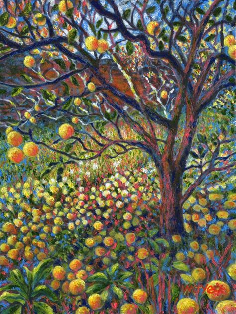 apple tree contemporary painting for sale