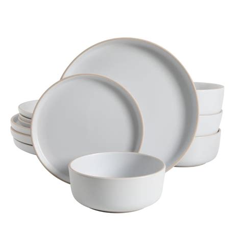 Gibson Home Everyday Essential White Dinnerware Set, 12-Piece Set ...