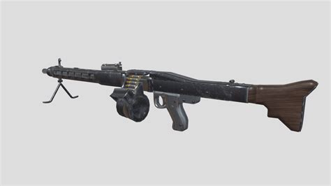 Mg3 Machine Gun - Buy Royalty Free 3D model by 3dlowpoly [124f952 ...