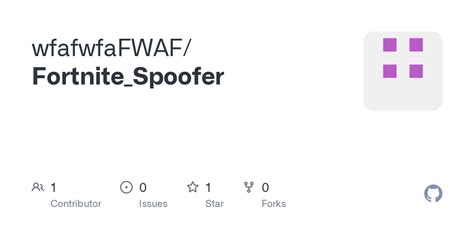 GitHub - wfafwfaFWAF/Fortnite_Spoofer