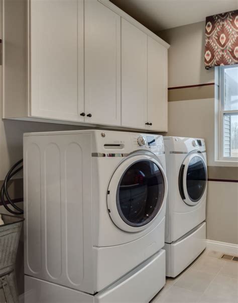 Laundry Room Cabinets - Winstead, Painted White