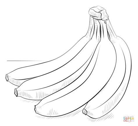 Bunch of Bananas coloring page | Free Printable Coloring Pages