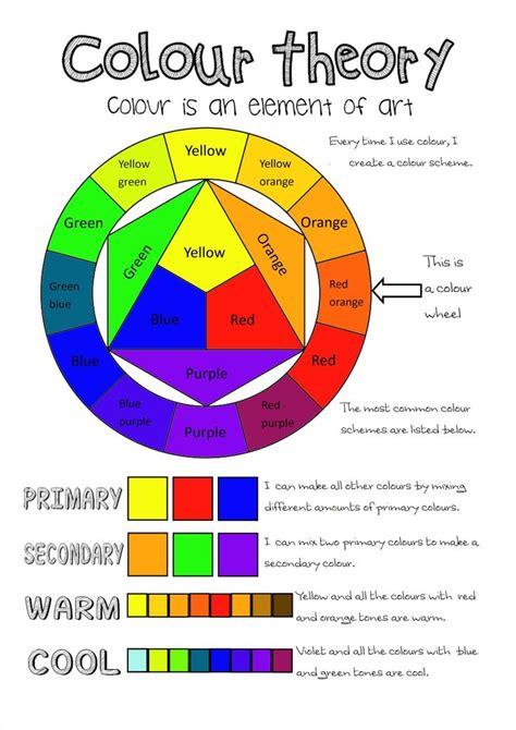 Art therapy activities mandala , | Elements of art color, Color theory, Color wheel art