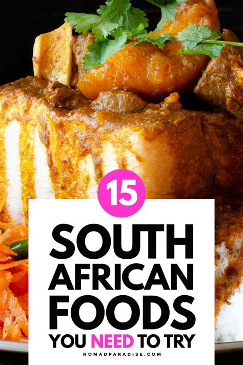 Most Popular and Traditional South African Foods To Try | South african recipes, African cooking ...