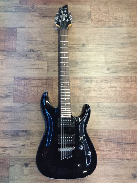 SCHECTER DIAMOND SERIES OMEN 6 EL. GUITAR BLACK (USED)