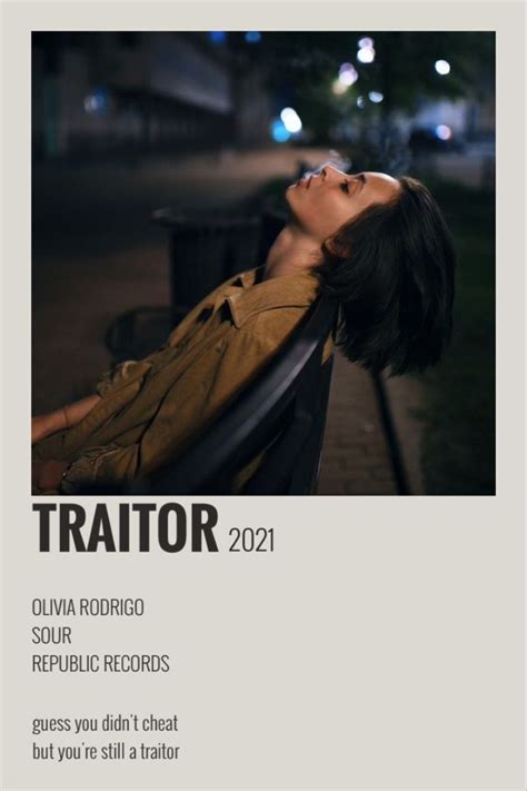 traitor olivia rodrigo | Music poster ideas, Music collage, Celebrity art