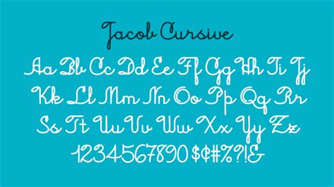 Jacob Cursive Font | dafont.com