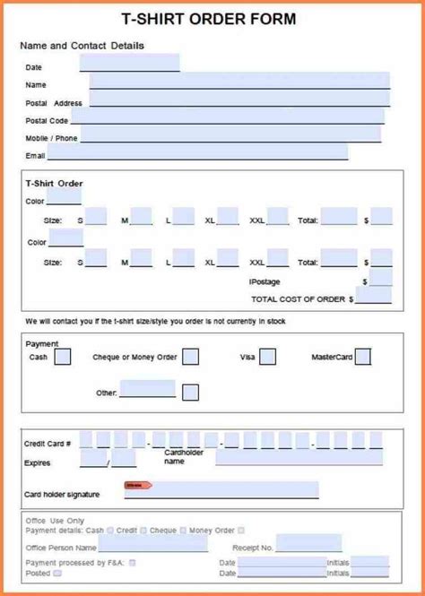 For Order Forms your free online order form modify this template and add it to website in | Word ...