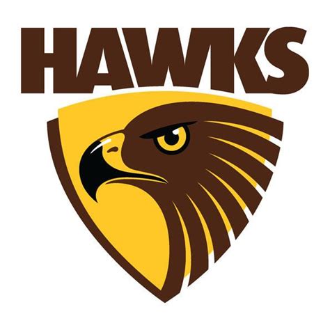 Hawthorn Hawks AFL Large Vinyl Wall Logo Decal Emblem Sticker Crest Poster | Hawthorn football ...