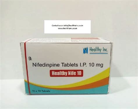 Nifedipine Tablets, Packaging Size : 100X1 Pack at Rs 1 / Bottle in Mumbai - ID: 5962517