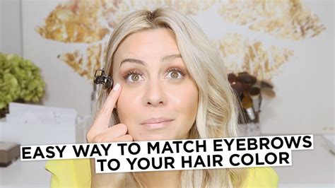 Easy way to match Eyebrows to your Hair Color - YouTube