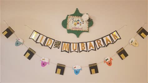 Eid-ul-Adha Decorations|Eid 2020 Decor|DIY Eid Banner|How to make Eid-ul-Azha Decorations - YouTube