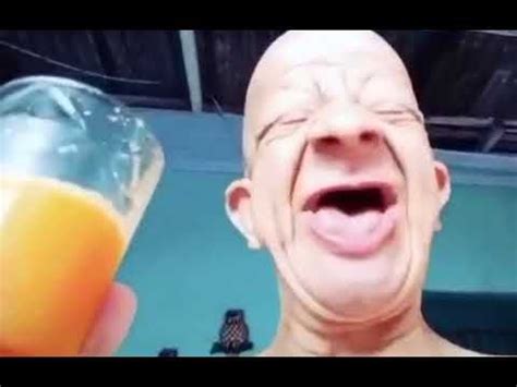 Bald guy drinks orange juice - YouTube | Bald person, Bald men, Beauty tips and secrets