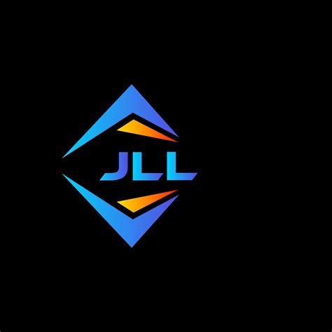 JLL abstract technology logo design on Black background. JLL creative initials letter logo ...