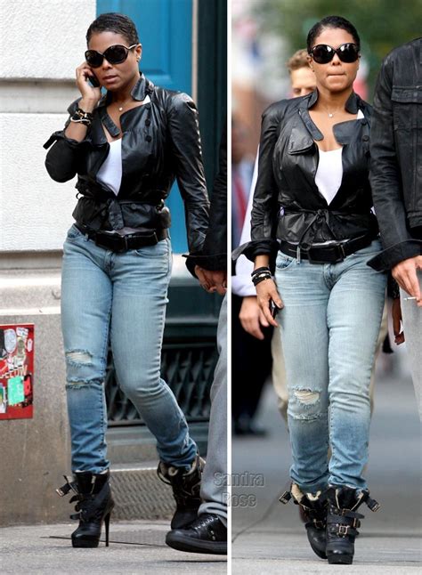 Janet Jackson | Janet jackson, Leather jacket, Celebrity style