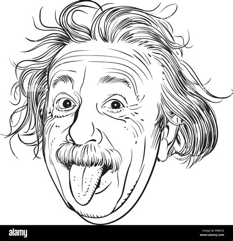 Portrait of albert einstein drawing hi-res stock photography and images - Alamy