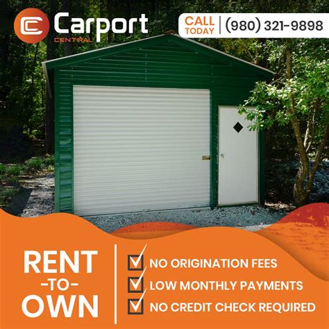 Rent to Own – Sheds, Garages, & more! | Carport, Metal garage buildings ...