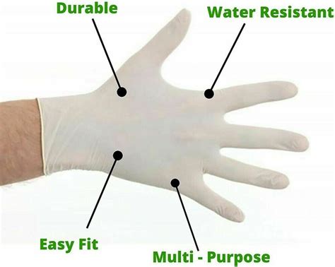 Gloves Latex Powdered Free Disposable for Food Service Size Medium 100pcs | AAA CRS INC, Exports ...