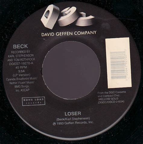 Beck – Loser (1994, Vinyl) - Discogs