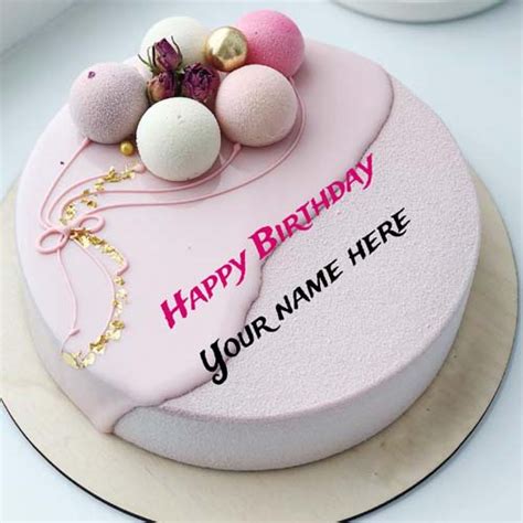 Write Friend Name On Happy Birthday Cake For Wishes