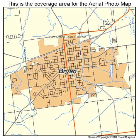 Aerial Photography Map of Bryan, OH Ohio