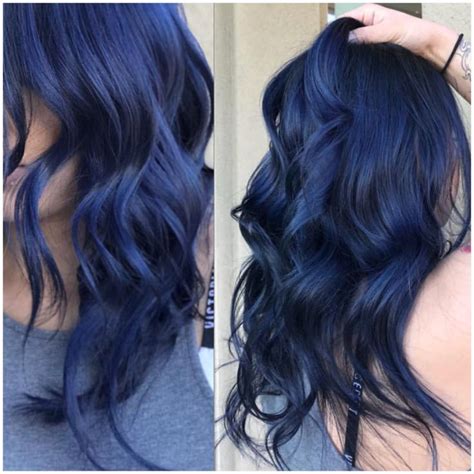 Midnight blue | Long hair styles, Hair styles, Hair